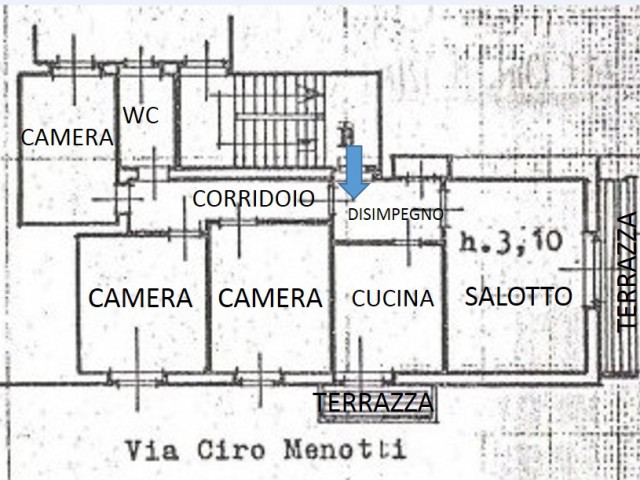 Appartamento in Vendita a Grosseto via Ciro Menotti 3